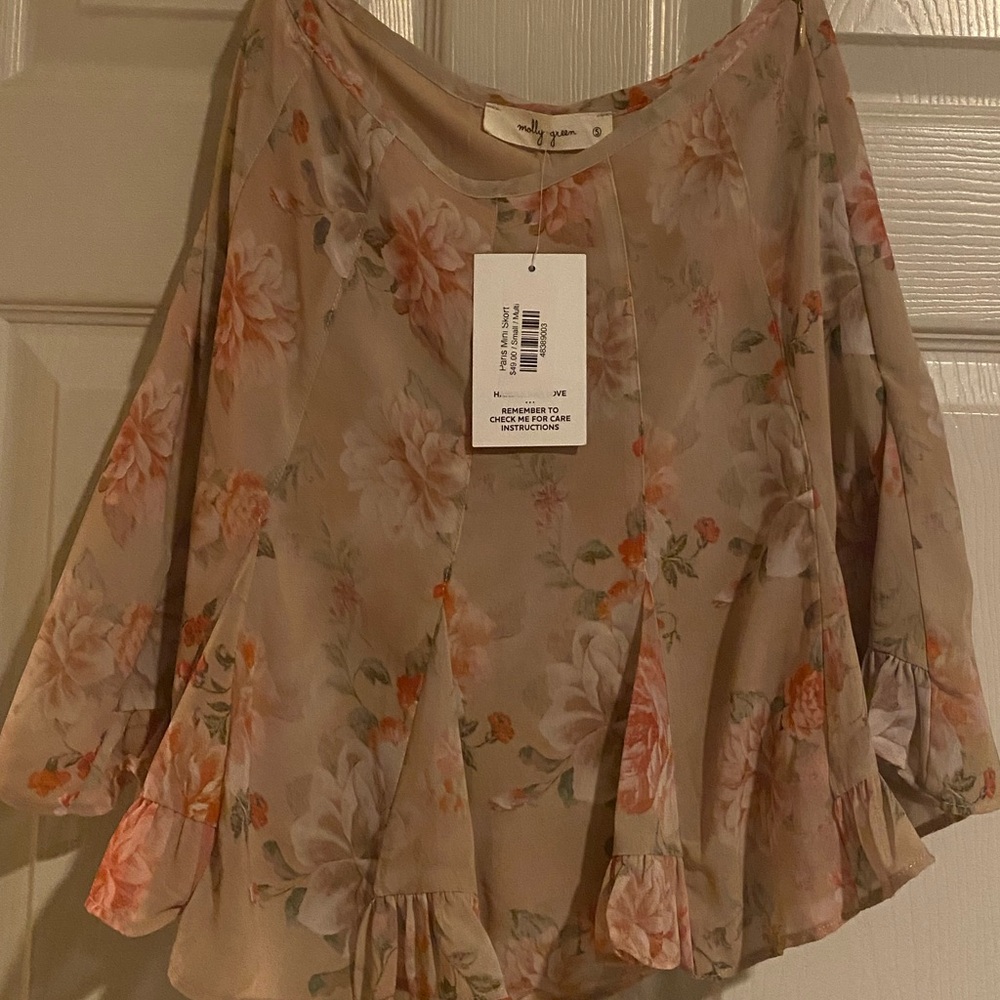 Molly green floral skort